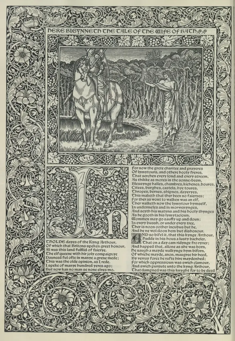 The works of Geoffrey Chaucer Pl.12 av Sir Edward Coley Burne-Jones