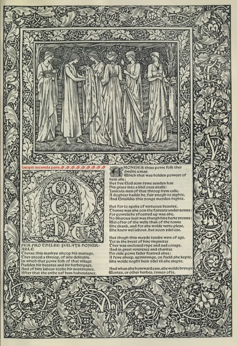 The works of Geoffrey Chaucer Pl.16 av Sir Edward Coley Burne-Jones