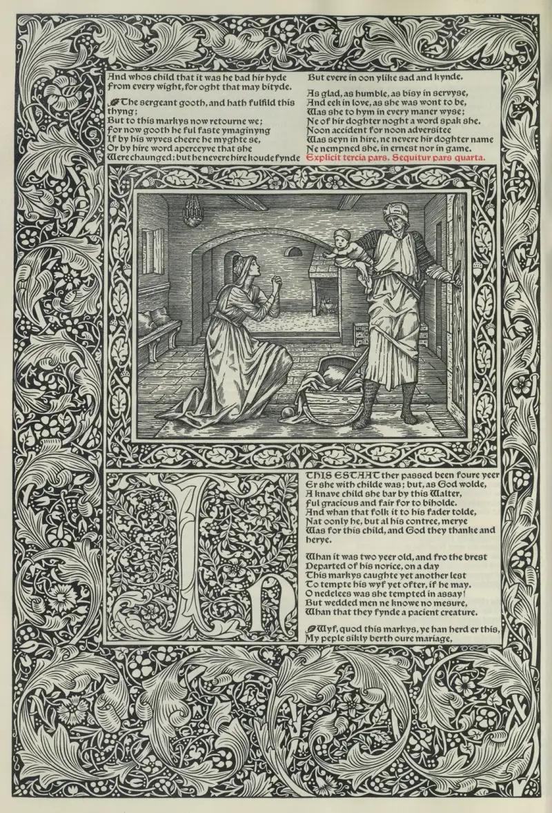 The works of Geoffrey Chaucer Pl.18 av Sir Edward Coley Burne-Jones
