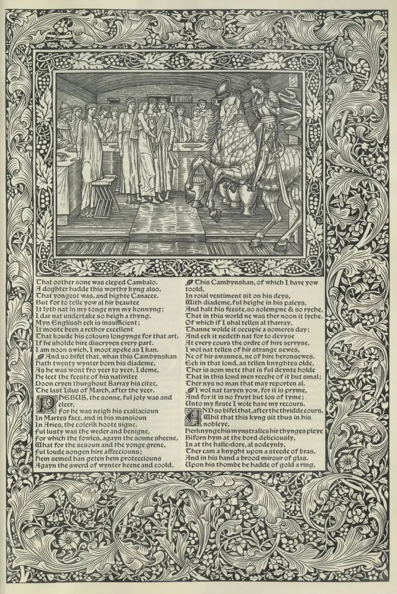 The works of Geoffrey Chaucer Pl.21 av Sir Edward Coley Burne-Jones
