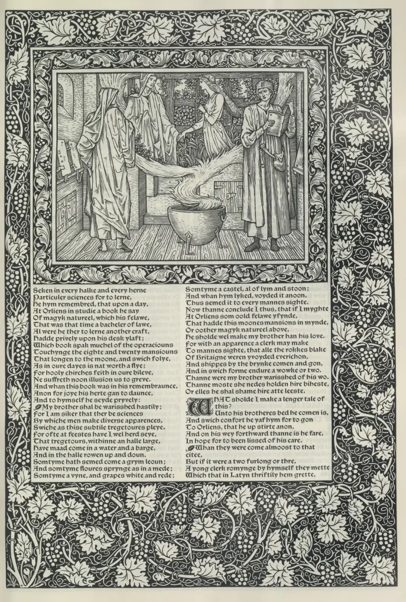 The works of Geoffrey Chaucer Pl.25 av Sir Edward Coley Burne-Jones