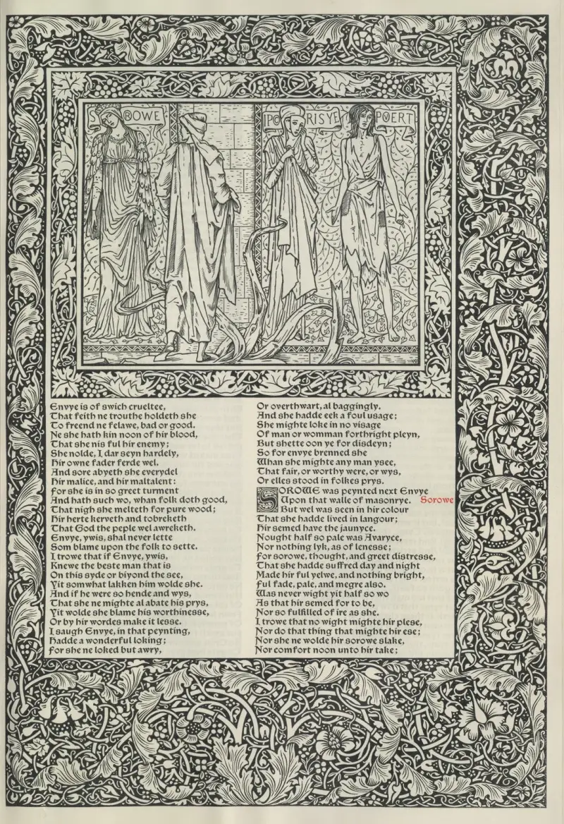 The works of Geoffrey Chaucer Pl.35 av Sir Edward Coley Burne-Jones