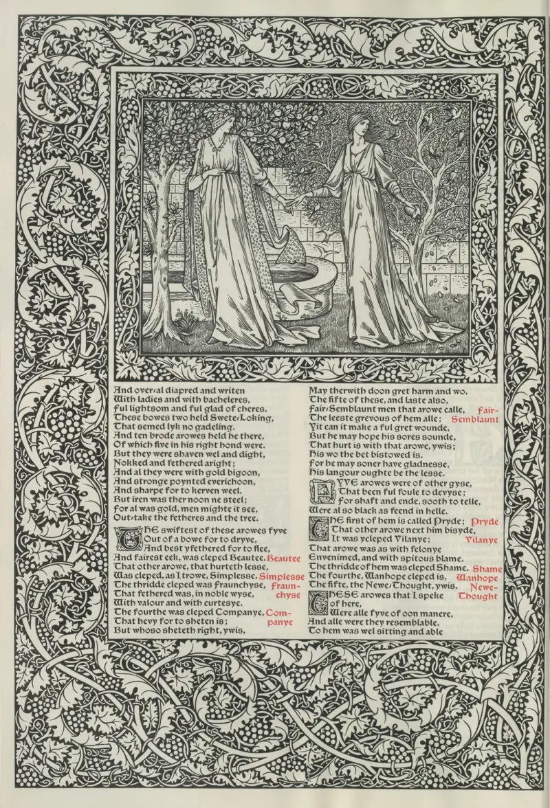 The works of Geoffrey Chaucer Pl.38 av Sir Edward Coley Burne-Jones