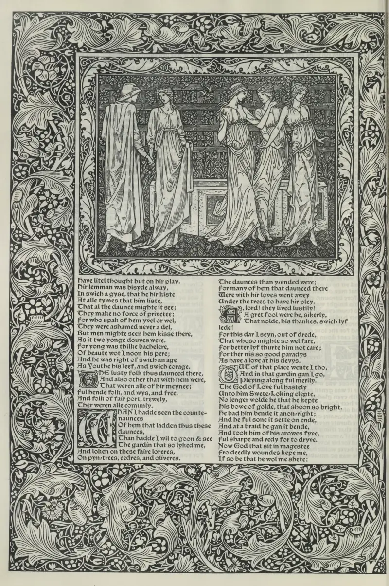 The works of Geoffrey Chaucer Pl.40 av Sir Edward Coley Burne-Jones