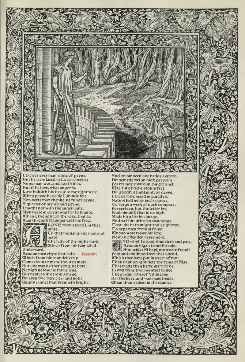 The works of Geoffrey Chaucer Pl.47 av Sir Edward Coley Burne-Jones