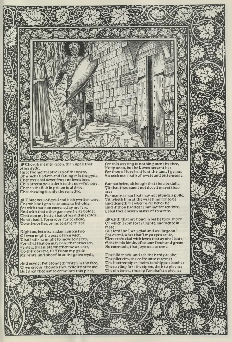 The works of Geoffrey Chaucer Pl.50 av Sir Edward Coley Burne-Jones
