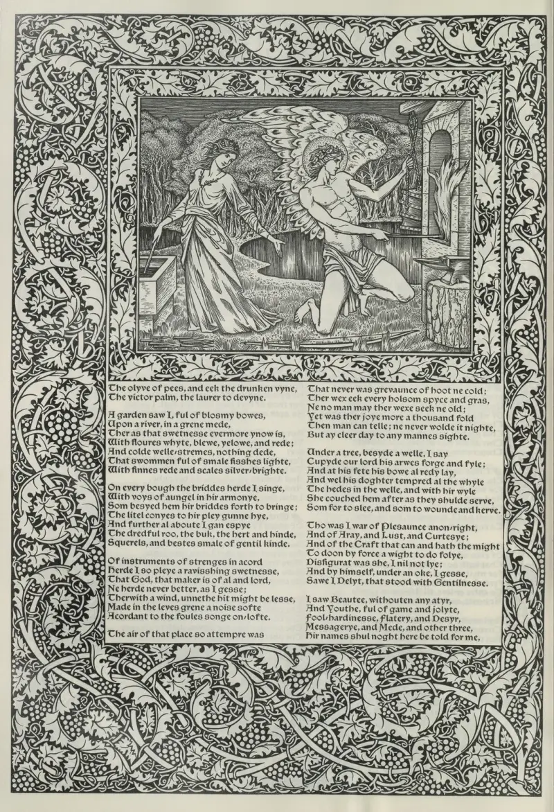 The works of Geoffrey Chaucer Pl.51 av Sir Edward Coley Burne-Jones
