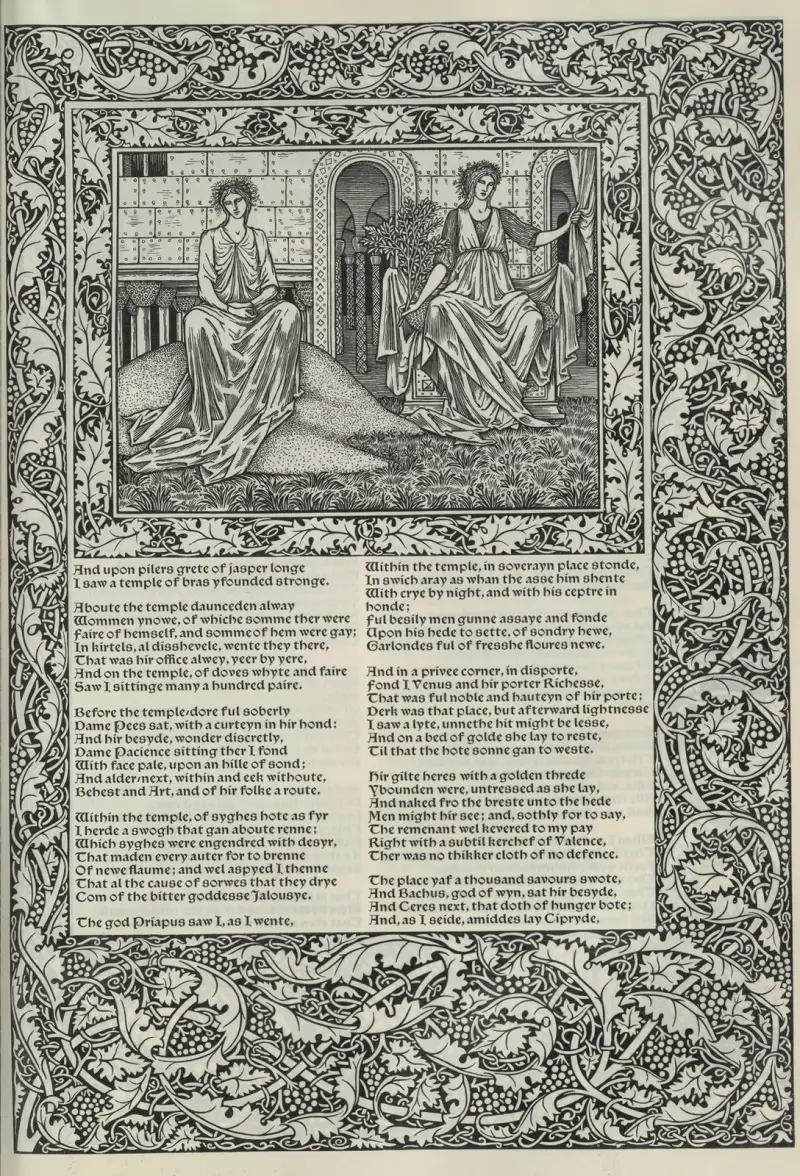The works of Geoffrey Chaucer Pl.52 av Sir Edward Coley Burne-Jones