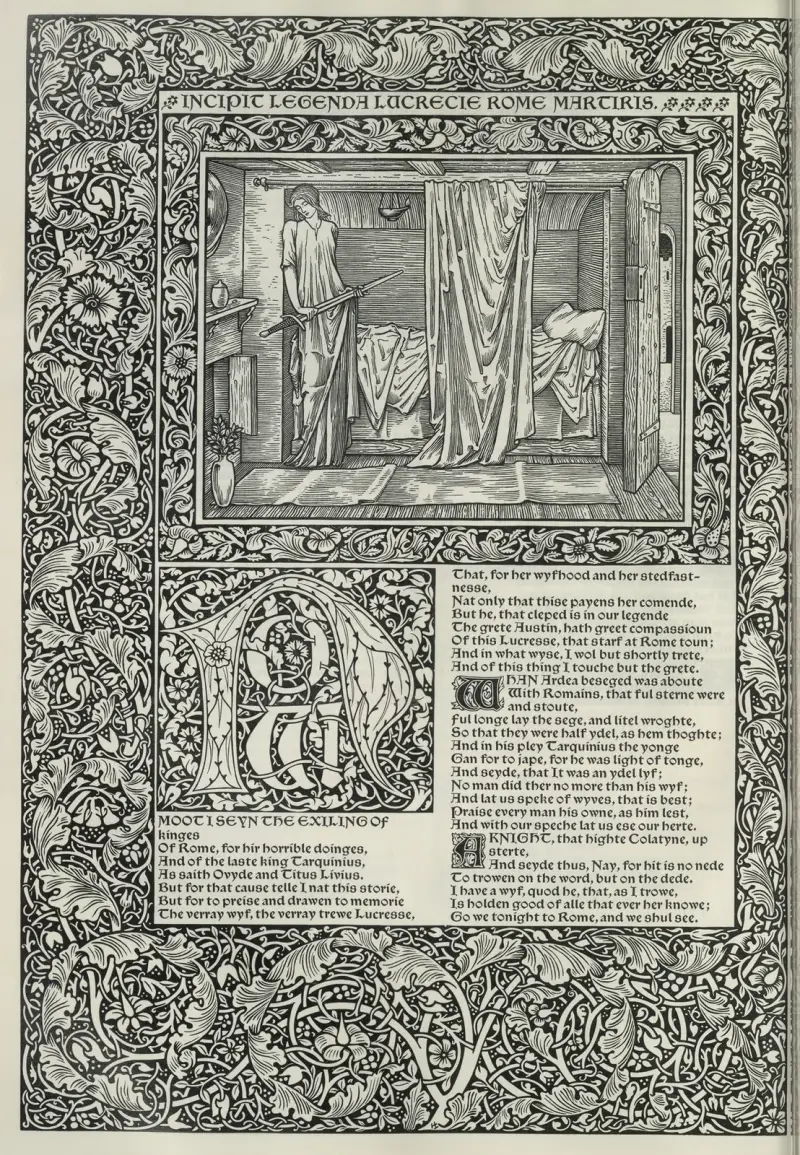 The works of Geoffrey Chaucer Pl.64 av Sir Edward Coley Burne-Jones