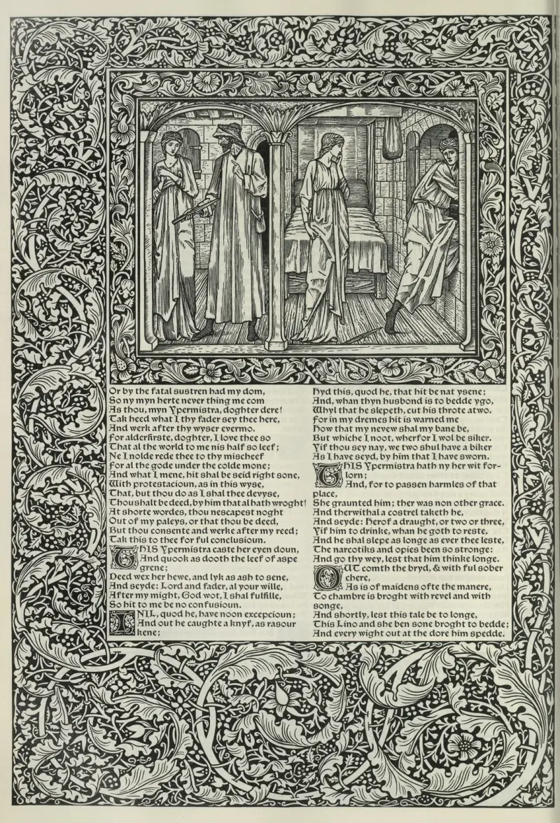 The works of Geoffrey Chaucer Pl.70 av Sir Edward Coley Burne-Jones