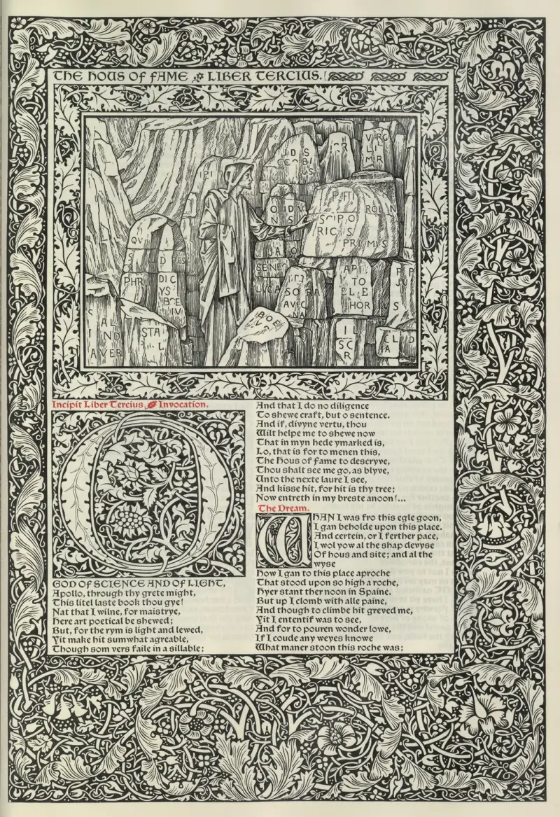 The works of Geoffrey Chaucer Pl.74 av Sir Edward Coley Burne-Jones