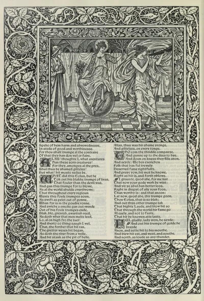The works of Geoffrey Chaucer Pl.75 av Sir Edward Coley Burne-Jones