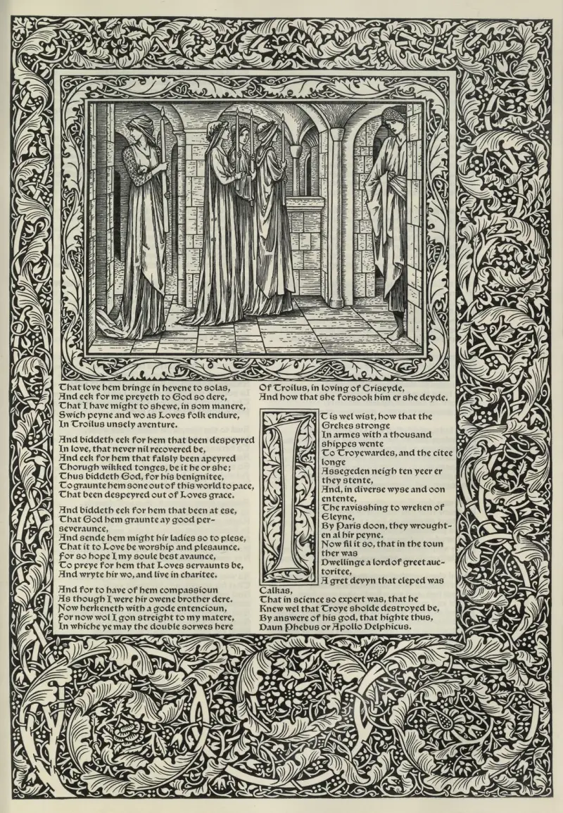 The works of Geoffrey Chaucer Pl.79 av Sir Edward Coley Burne-Jones