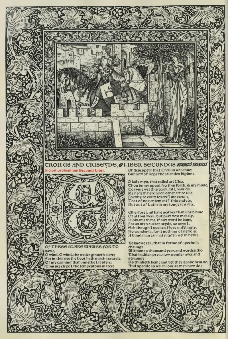 The works of Geoffrey Chaucer Pl.80 av Sir Edward Coley Burne-Jones