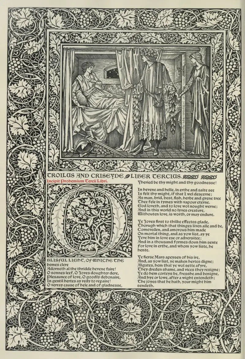 The works of Geoffrey Chaucer Pl.82 av Sir Edward Coley Burne-Jones