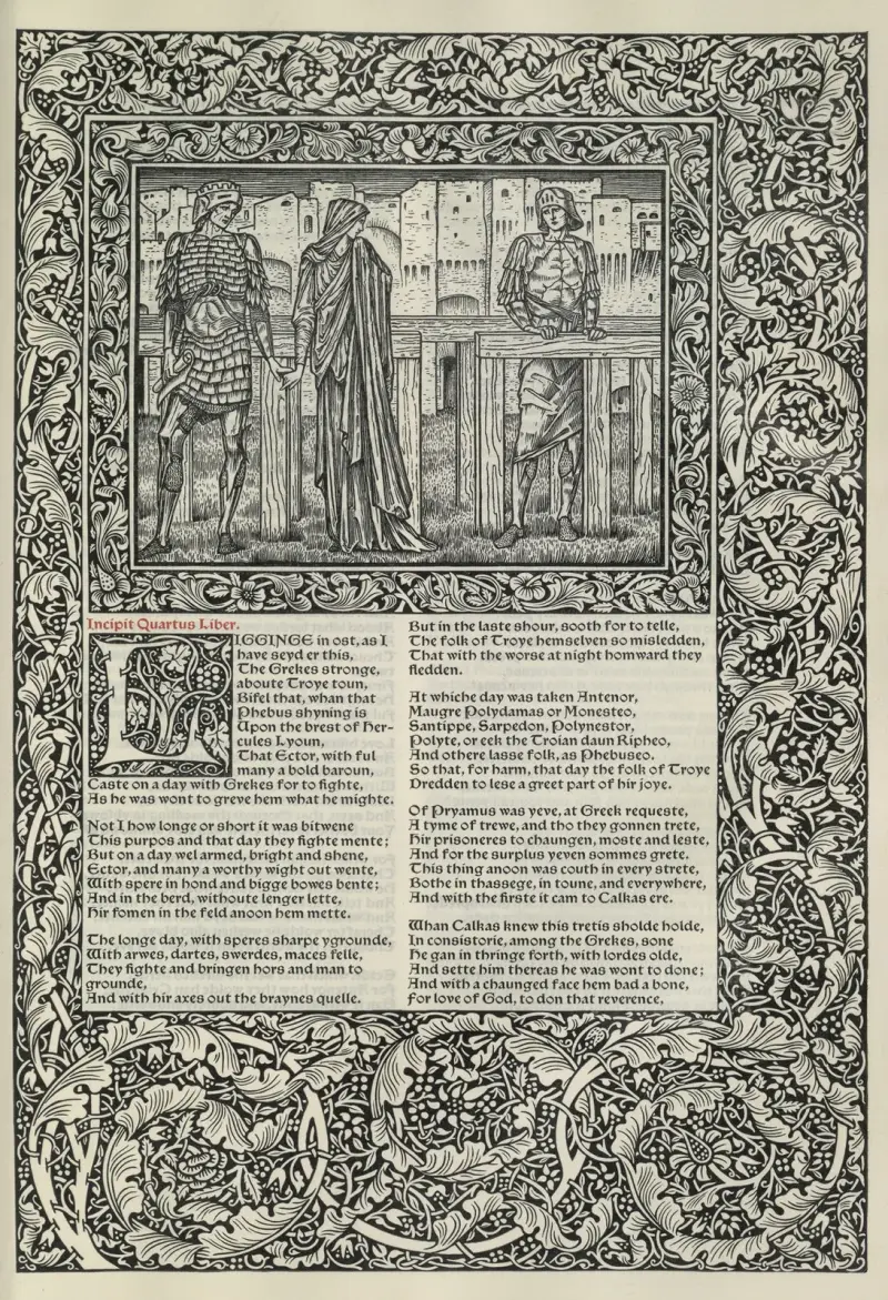 The works of Geoffrey Chaucer Pl.85 av Sir Edward Coley Burne-Jones