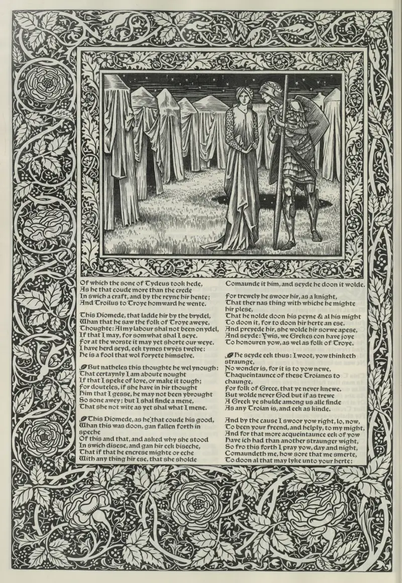 The works of Geoffrey Chaucer Pl.86 av Sir Edward Coley Burne-Jones