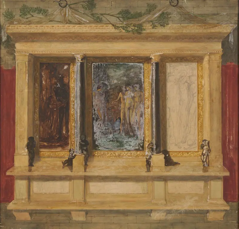 Trojan triptyk – kompoziční studie, Sir Edward Coley Burne-Jones