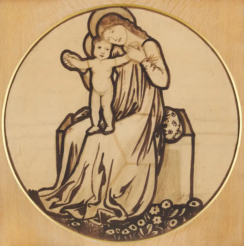 Jungfrau und Kind von Sir Edward Coley Burne-Jones