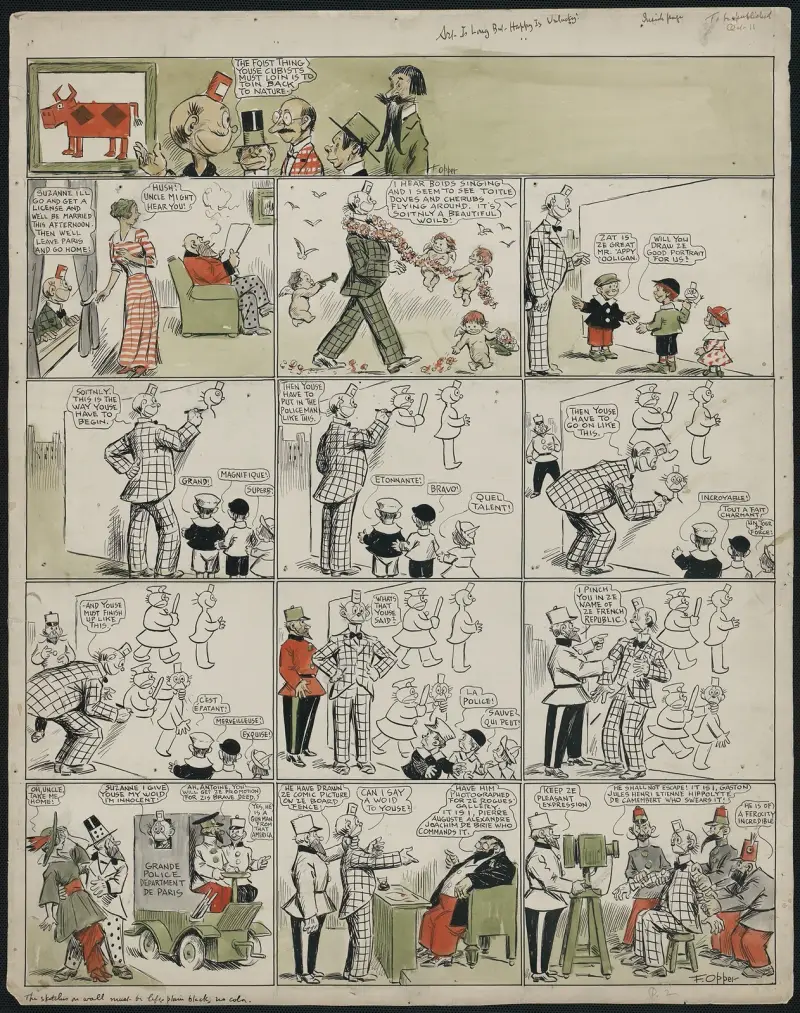 [Happy Hooligan]. Art is long, but Happy is unlucky! av Frederick Burr Opper