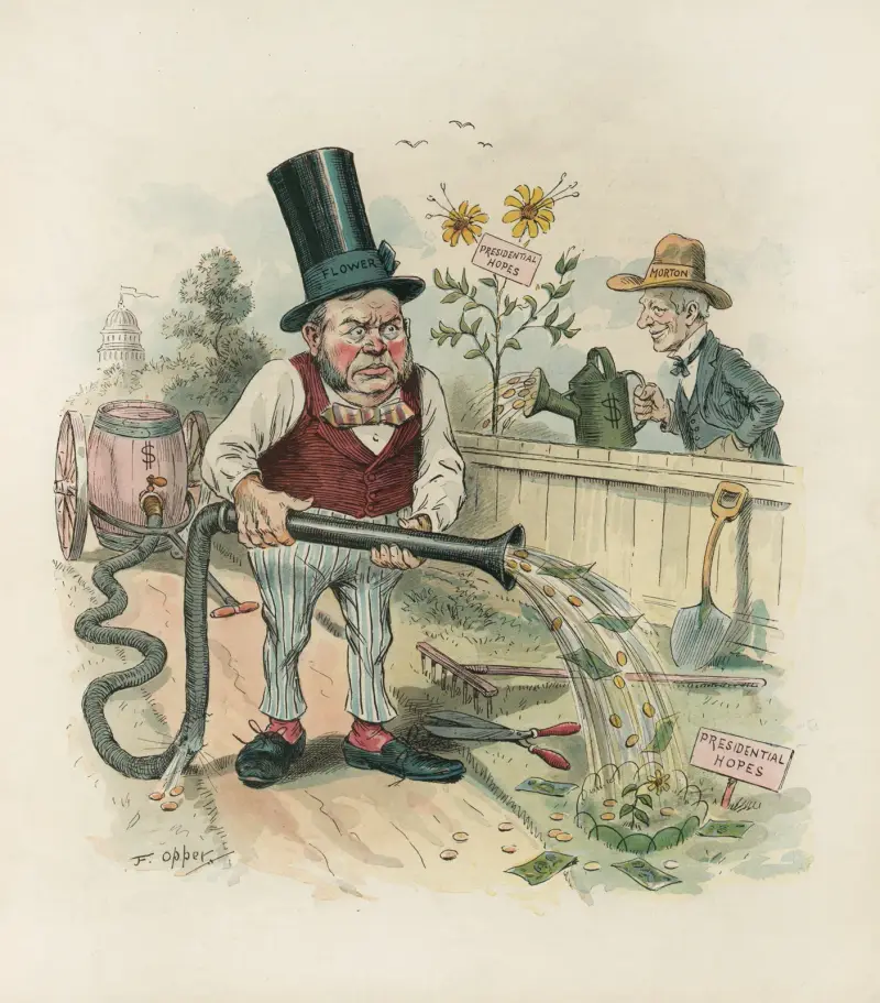 Rival political gardeners av Frederick Burr Opper