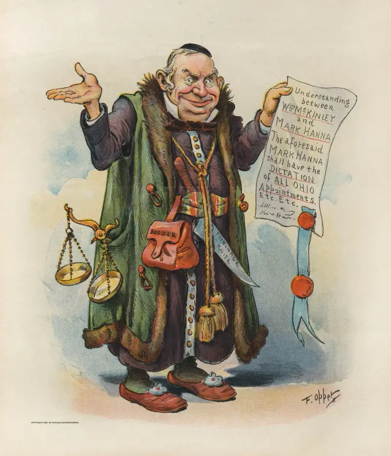 Shylock Hanna – er besteht auf seinem Pfund Fleisch von Frederick Burr Opper