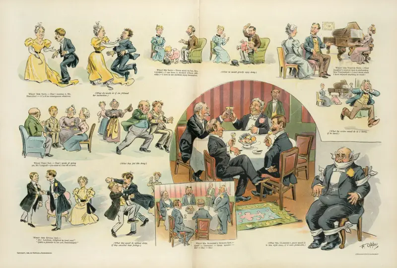 Social hypocrisies, and the painful scenes they save us from av Frederick Burr Opper