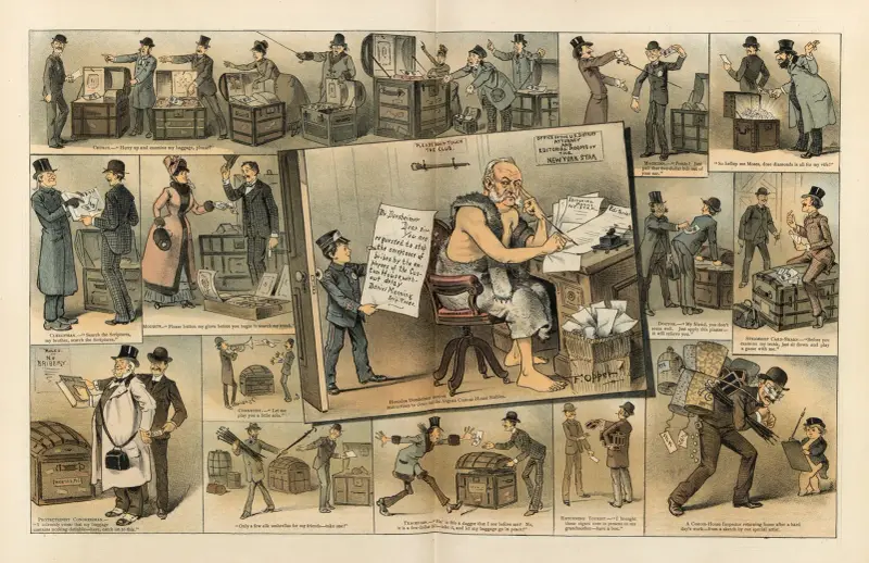 The custom-house code of morals under our beautiful tariff system av Frederick Burr Opper