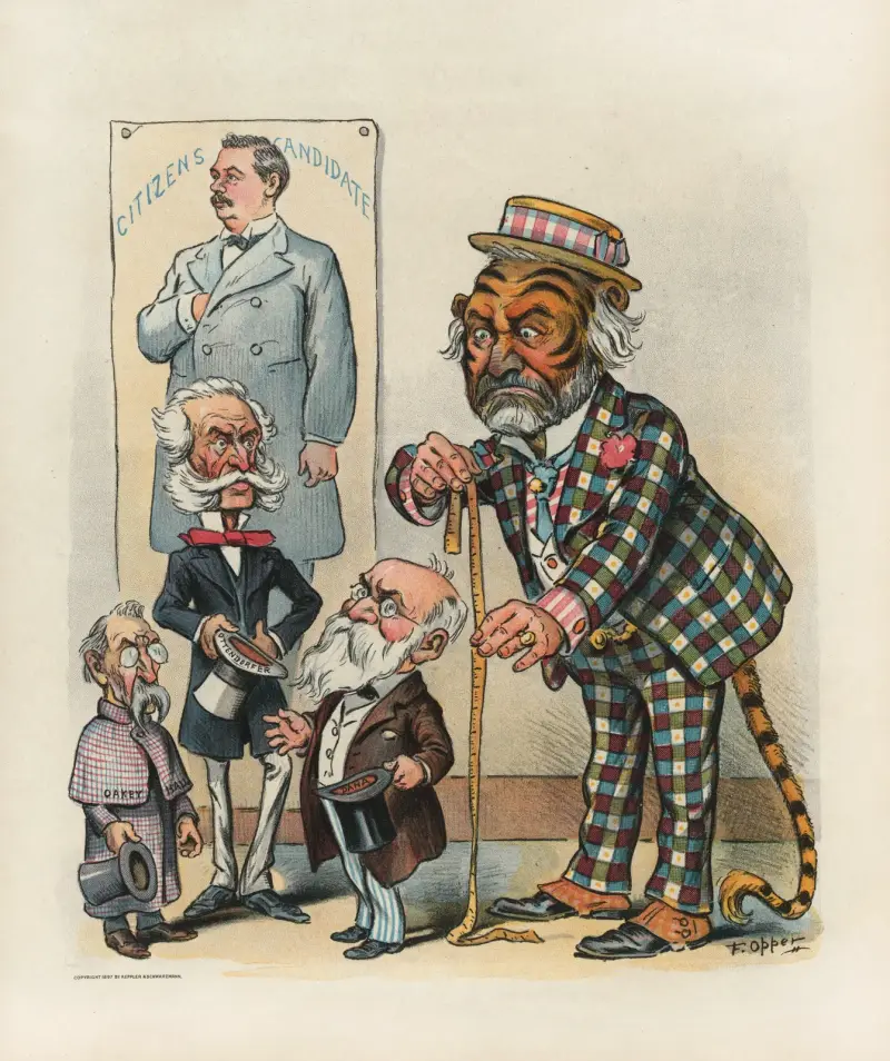 The old guard to the front av Frederick Burr Opper