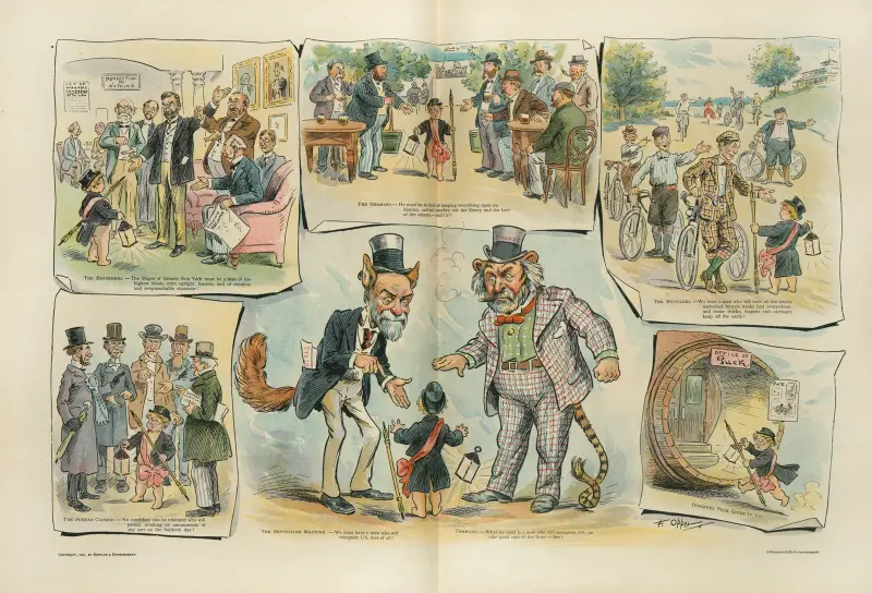 The right man for mayor of greater New York av Frederick Burr Opper