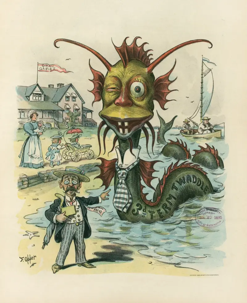 The sea-serpent season upon us again av Frederick Burr Opper