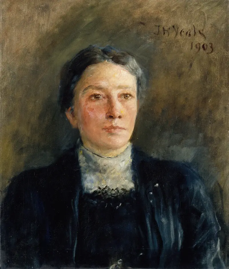 Porträtt av Augusta Gregory (1852–1932), dramatiker av John Butler Yeats