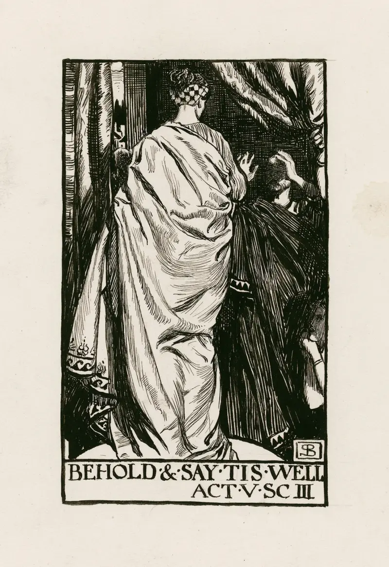 En vintersaga; Se och säg att det är gott, akt V, scen III av Byam Shaw