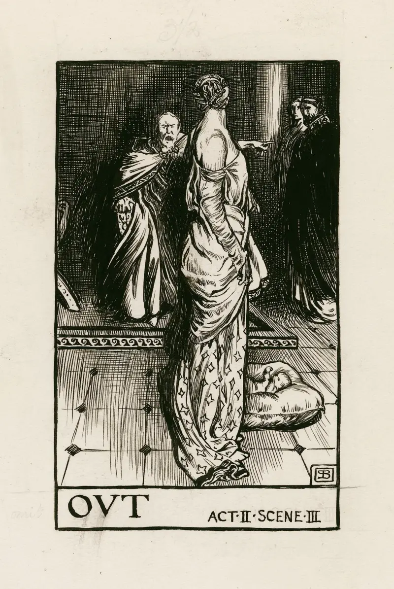 En vintersaga; akt II, scen III av Byam Shaw