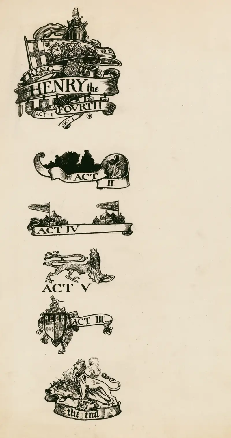 Henry IV, part 1; Headings av Byam Shaw