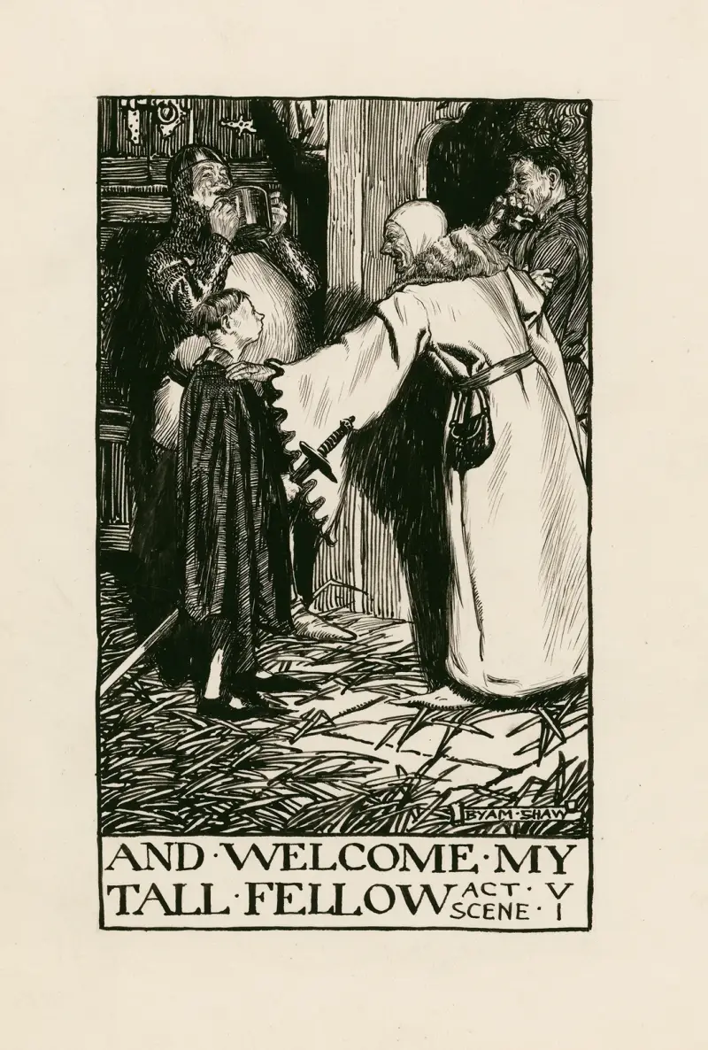 Henry IV, part 2; And welcome my tall fellow Act V Scene I av Byam Shaw