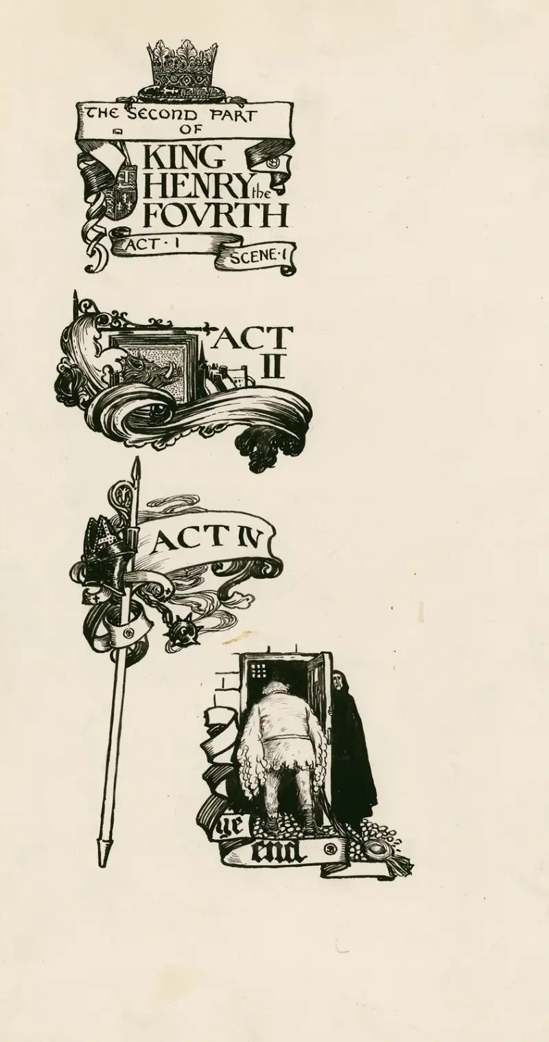 Henry IV, part 2; Headings av Byam Shaw