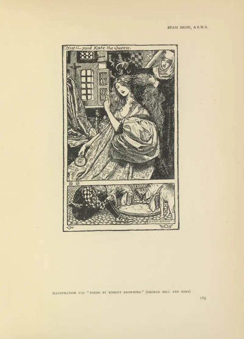 Illustration till dikter av Robert Browning av Byam Shaw