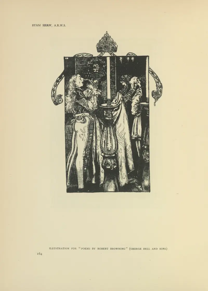 Illustration till dikter av Robert Browning av Byam Shaw