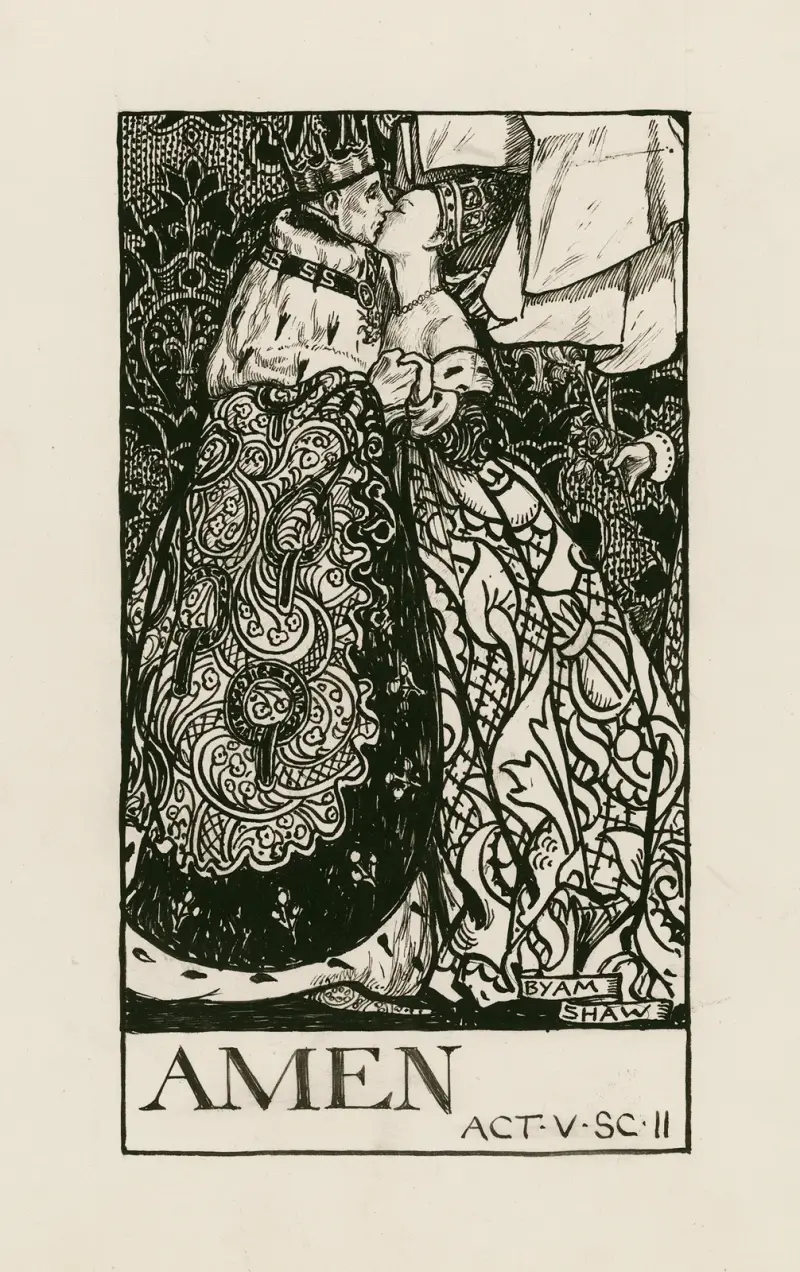 Kung Henrik V; Amen akt V scen II av Byam Shaw