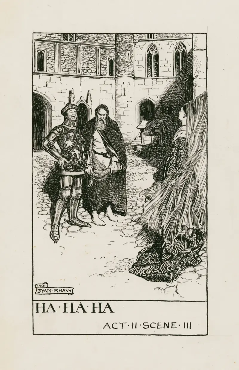 Heinrich VI., Teil 1; Ha ha ha, Akt II, Szene III von Byam Shaw