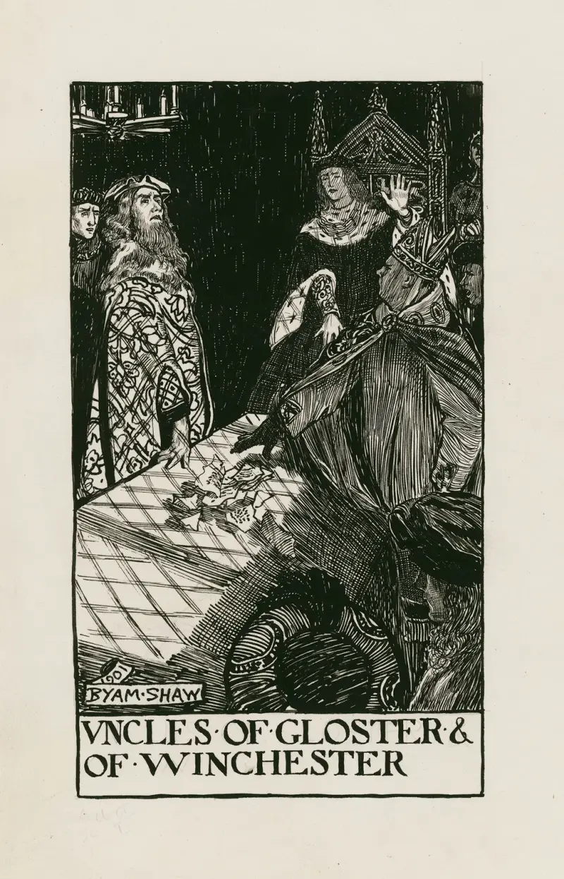König Heinrich VI., Teil 1; Onkel von Gloster und von Winchester von Byam Shaw