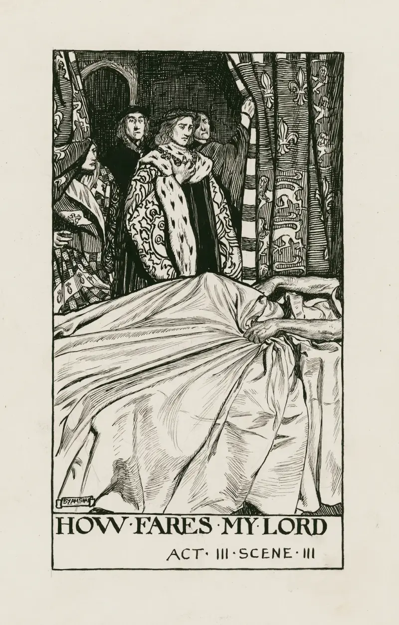 King Henry VI, part 2; How fares my lord Act III Scene III av Byam Shaw