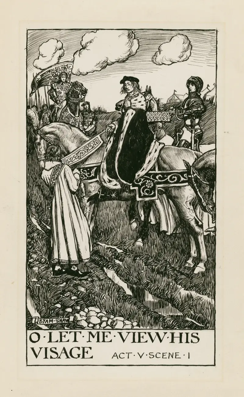 King Henry VI, part 2; O let me view his visage Act V Scene I av Byam Shaw