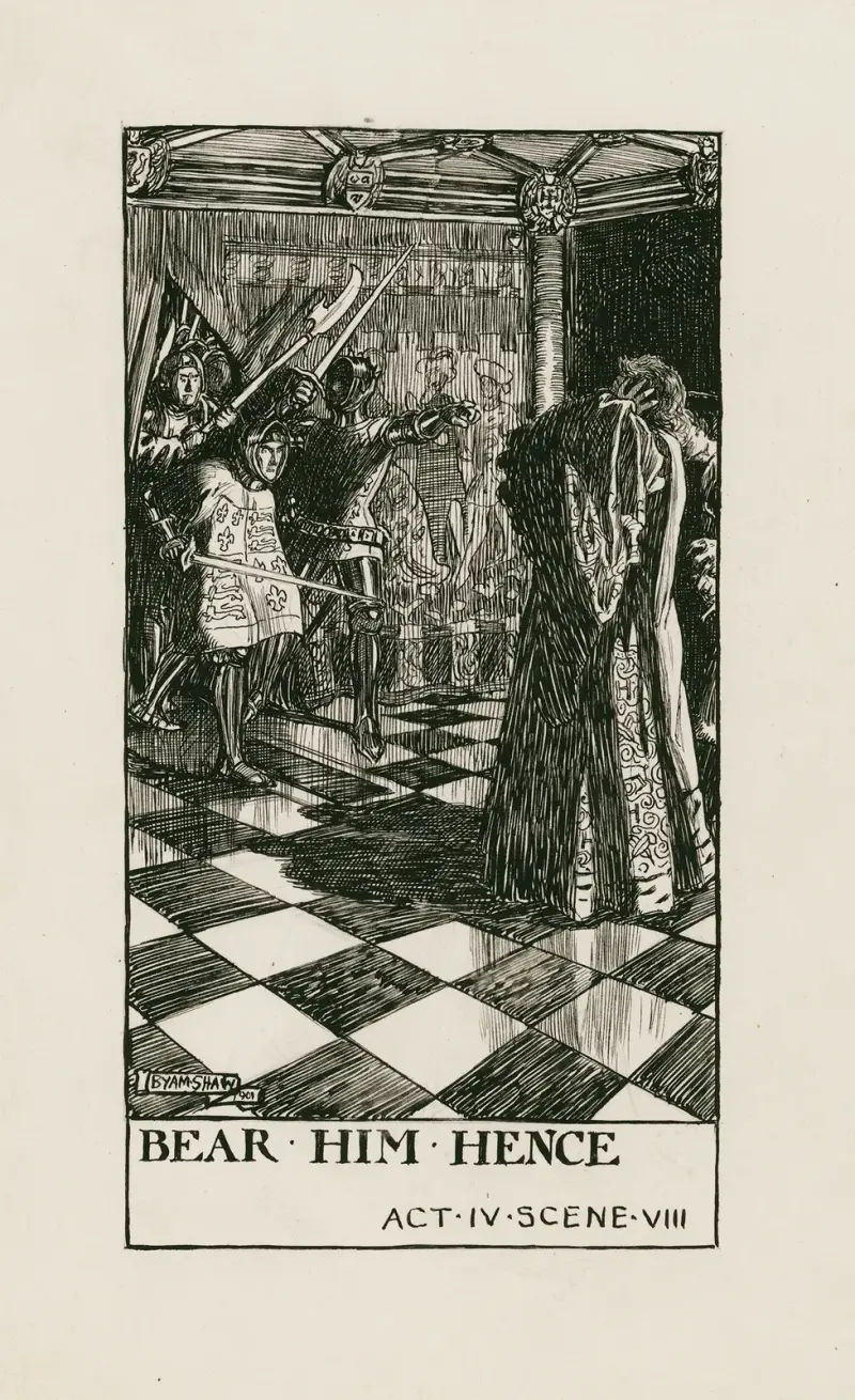 King Henry VI, part 3; Bear him hence Act IV Scene VIII av Byam Shaw
