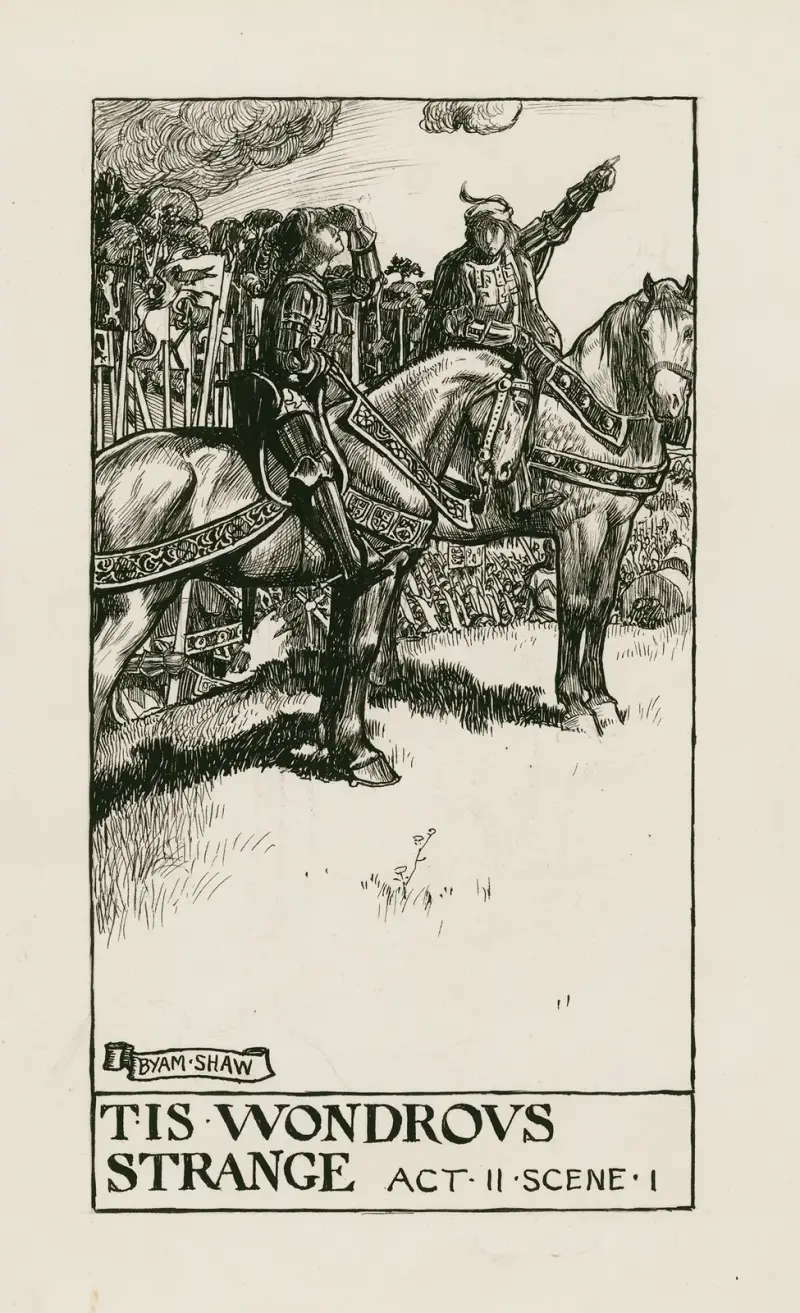 Kung Henrik VI, del 3; Tis wondrous strange, akt II scen I av Byam Shaw