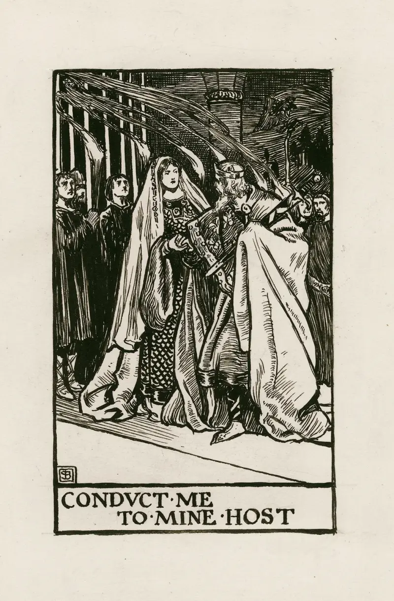 Macbeth: Führe mich zu meinem Gastgeber, Akt I, Szene IV von Byam Shaw