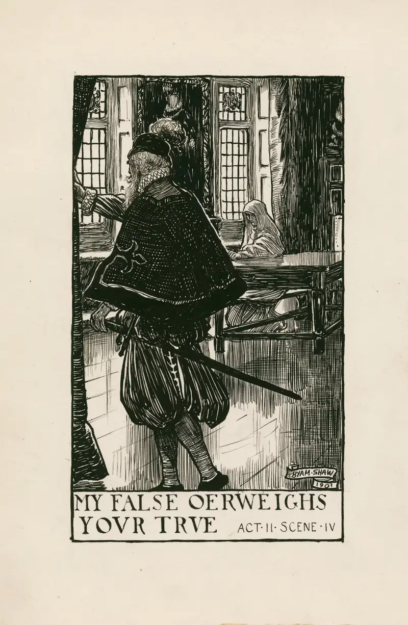 Measure for measure; My false oerweighs your true Act II Scene IV av Byam Shaw
