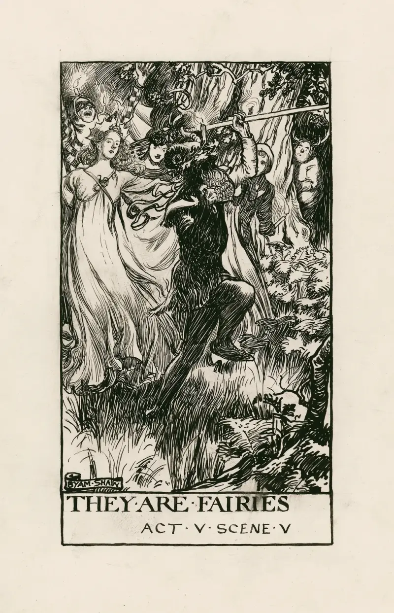 Merry wives of Windsor; They are fairies Act V Scene V av Byam Shaw