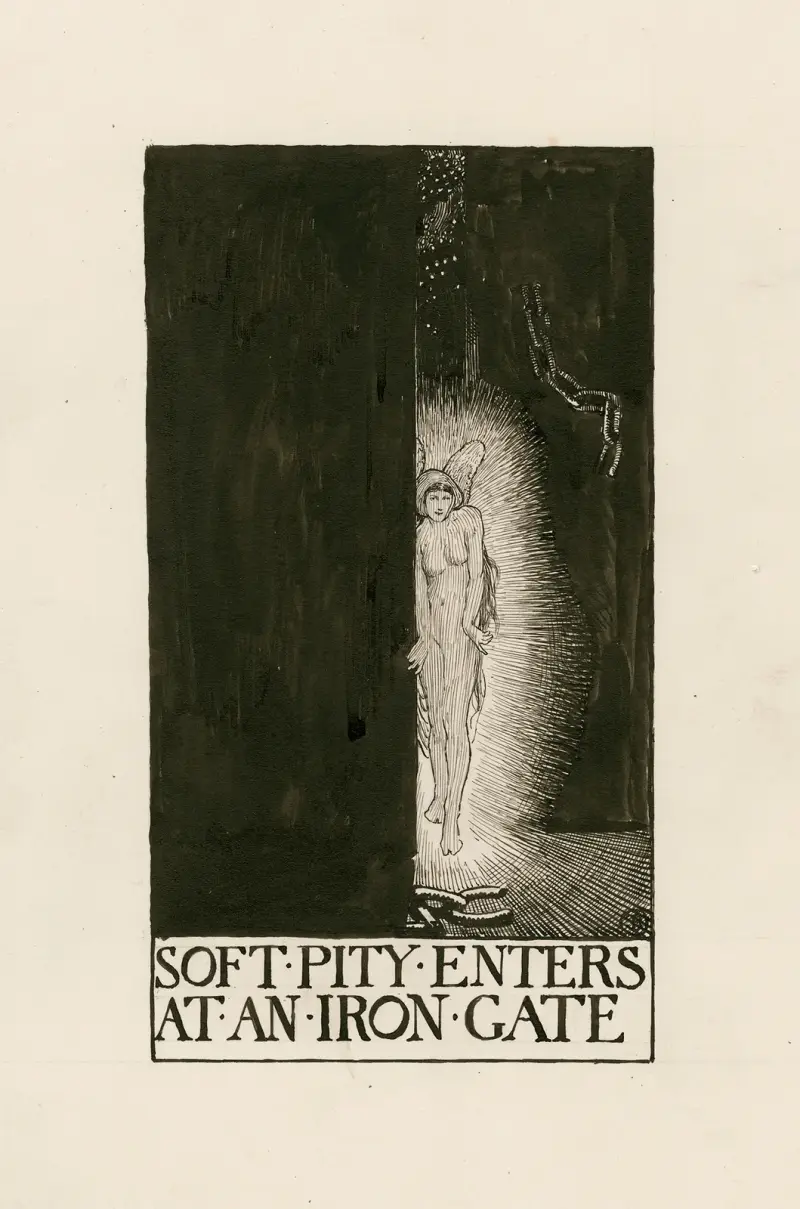 Poems; Soft pity enters at an iron gate av Byam Shaw